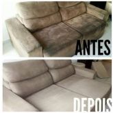 Lavagem e higienização de sofa a seco