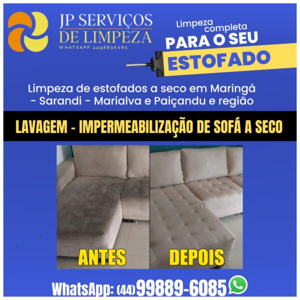 Lavagem sofá a seco