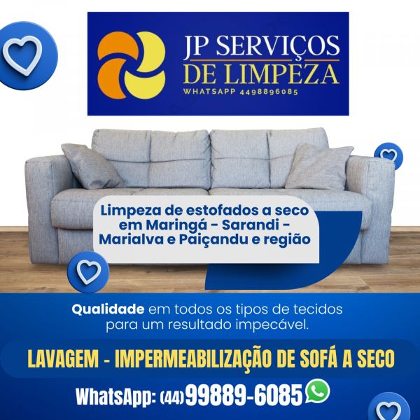 ▷ Jp cleaning Higienização de Sofás Colchão a seco