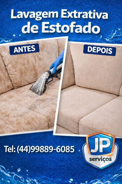 Limpeza de sofá a seco Jardim San Remo em Maringá!