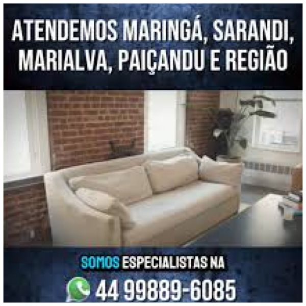 Limpeza Higienização Sofá Conjunto Floresta em Sarandi!