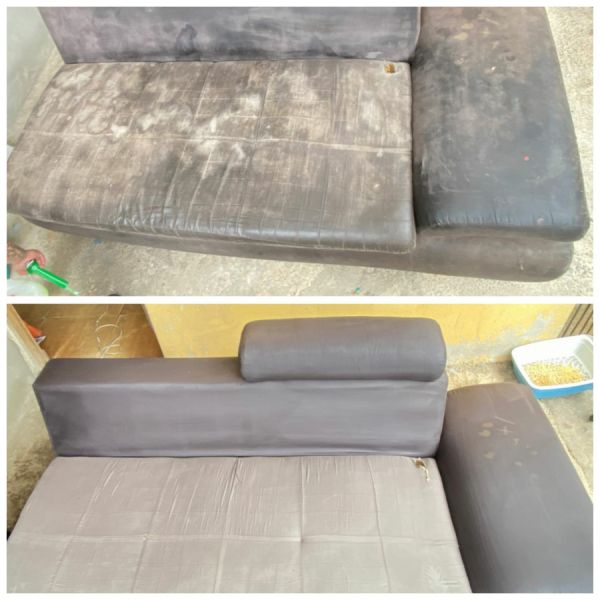 Limpeza sofa a seco