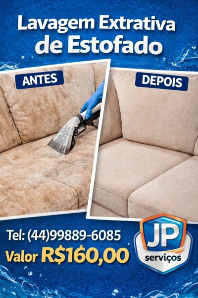 Limpeza de sofá a seco Jardim Alvorada em Maringá!