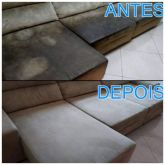 Lavagem e higienização de sofa a seco